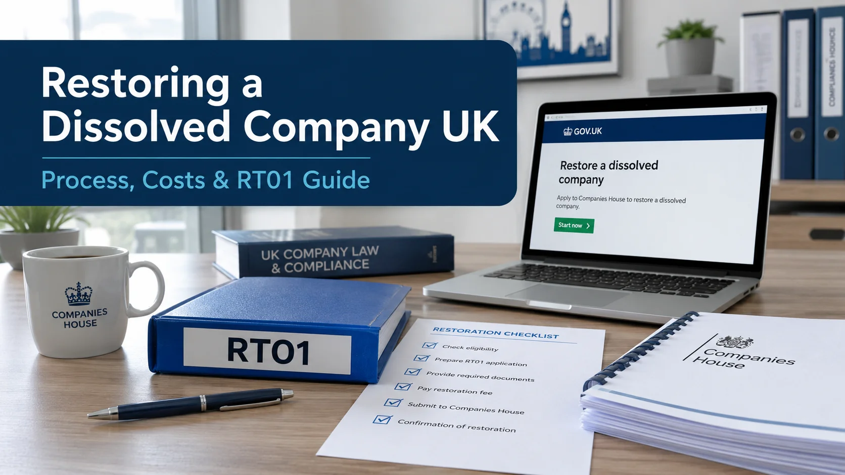 Restoring a Dissolved Company UK | Costs, RT01 & Timescales