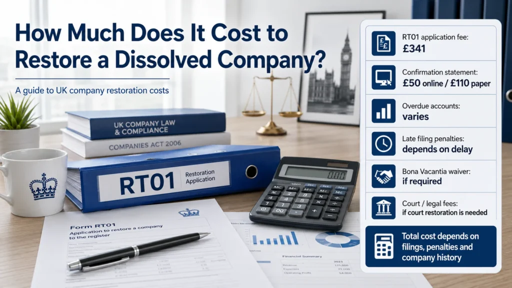 How Much Does It Cost to Restore a Dissolved Company?